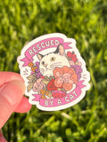 Rescued by a Cat Sticker