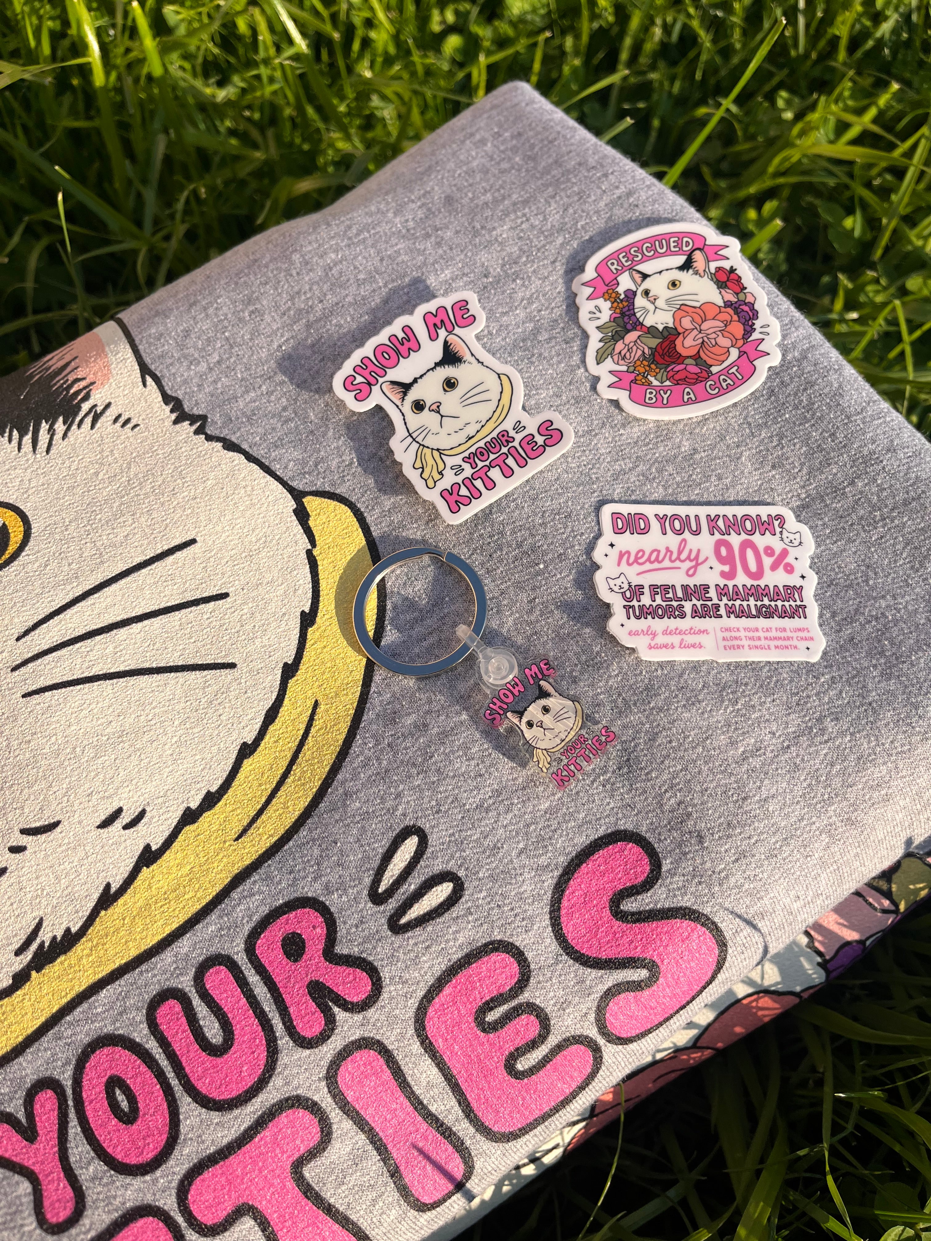 Rescued by a Cat Sticker